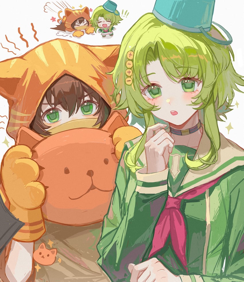 kizuchi kanna and ibushi gin (kimi ga shine) drawn by jing_qiu123