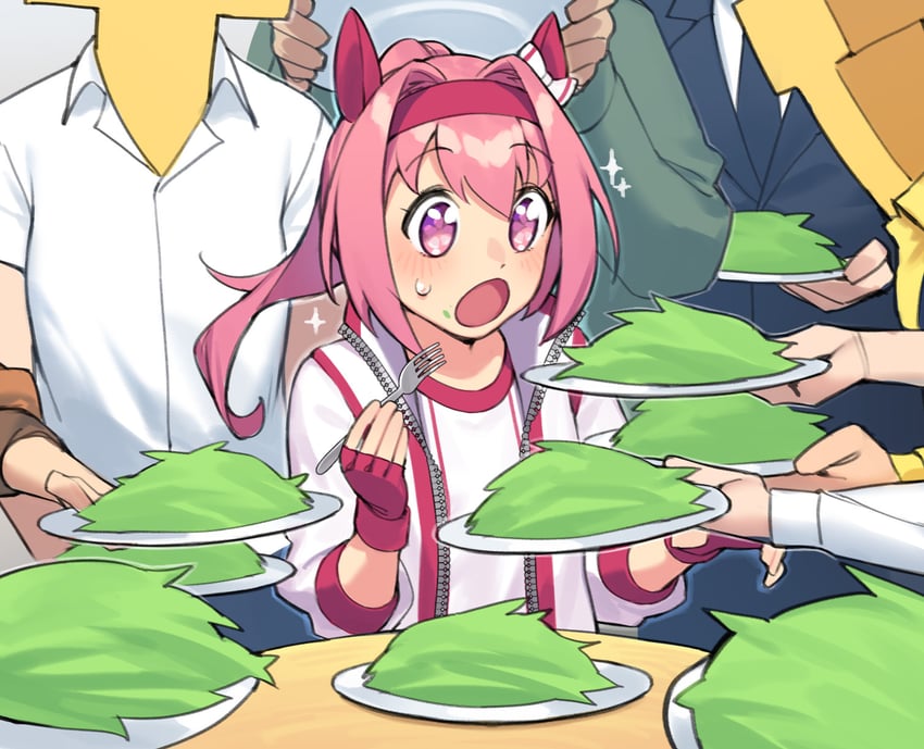 trainer, t-head trainer, and haru urara (umamusume) drawn by dasdokter