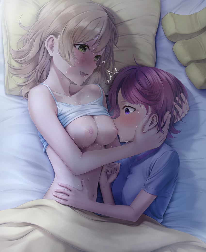 daiba nana and isurugi futaba (shoujo kageki revue starlight) drawn by shroomia