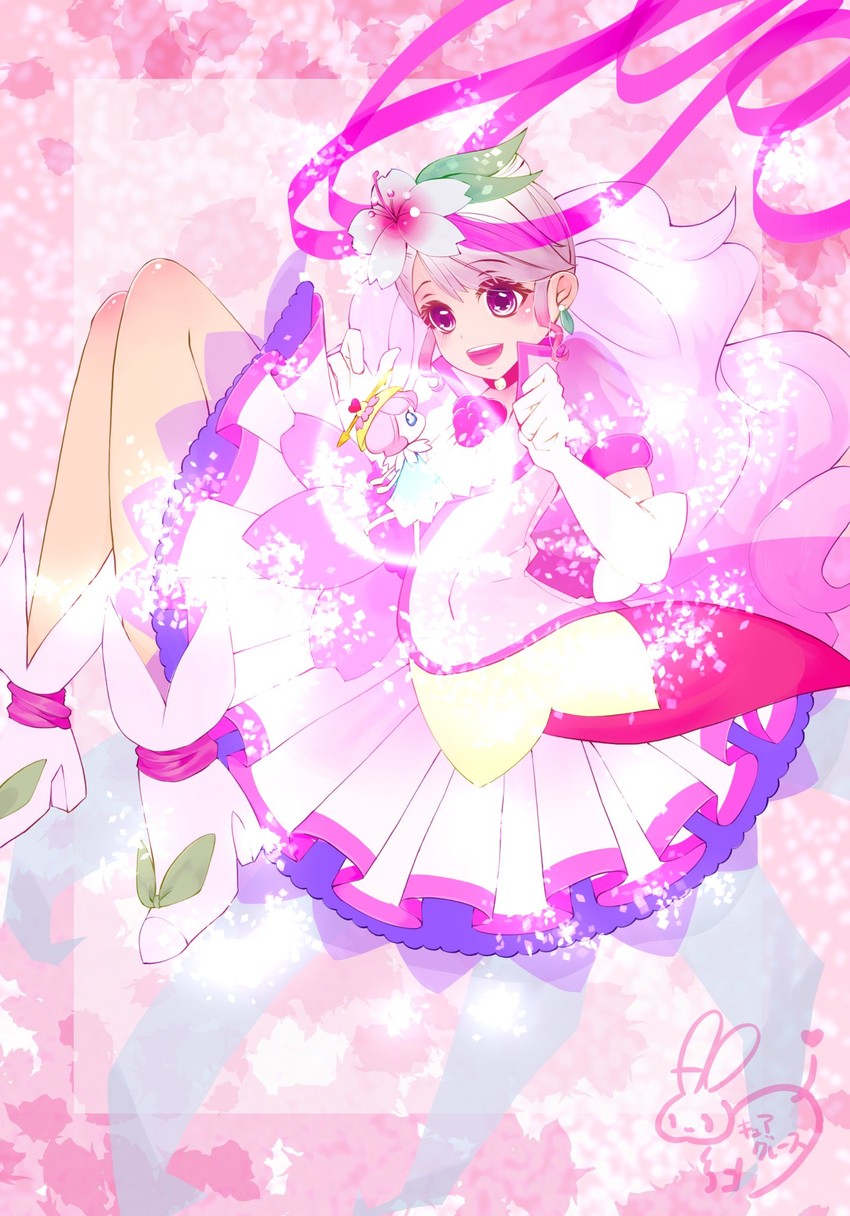 hanadera nodoka, cure grace, yuuki aoi, super cure grace, and mirakurun (precure and 3 more) drawn by yuuki_aoi_(aoi_town)