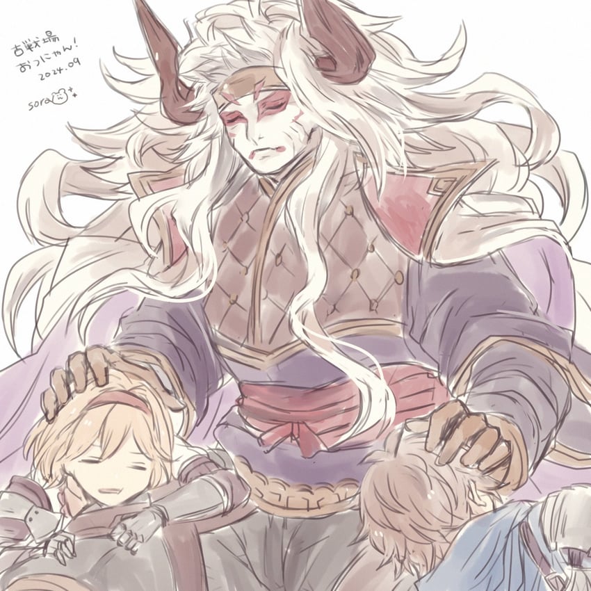 djeeta, gran, and eahta (granblue fantasy) drawn by shiina_kimagure