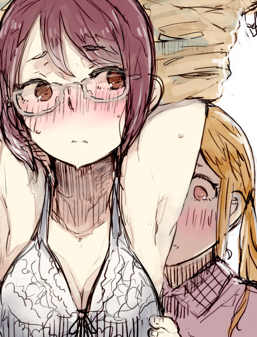 tsurugimine kiri and sonou tsukuyo (okujou no yurirei-san) drawn by miusa