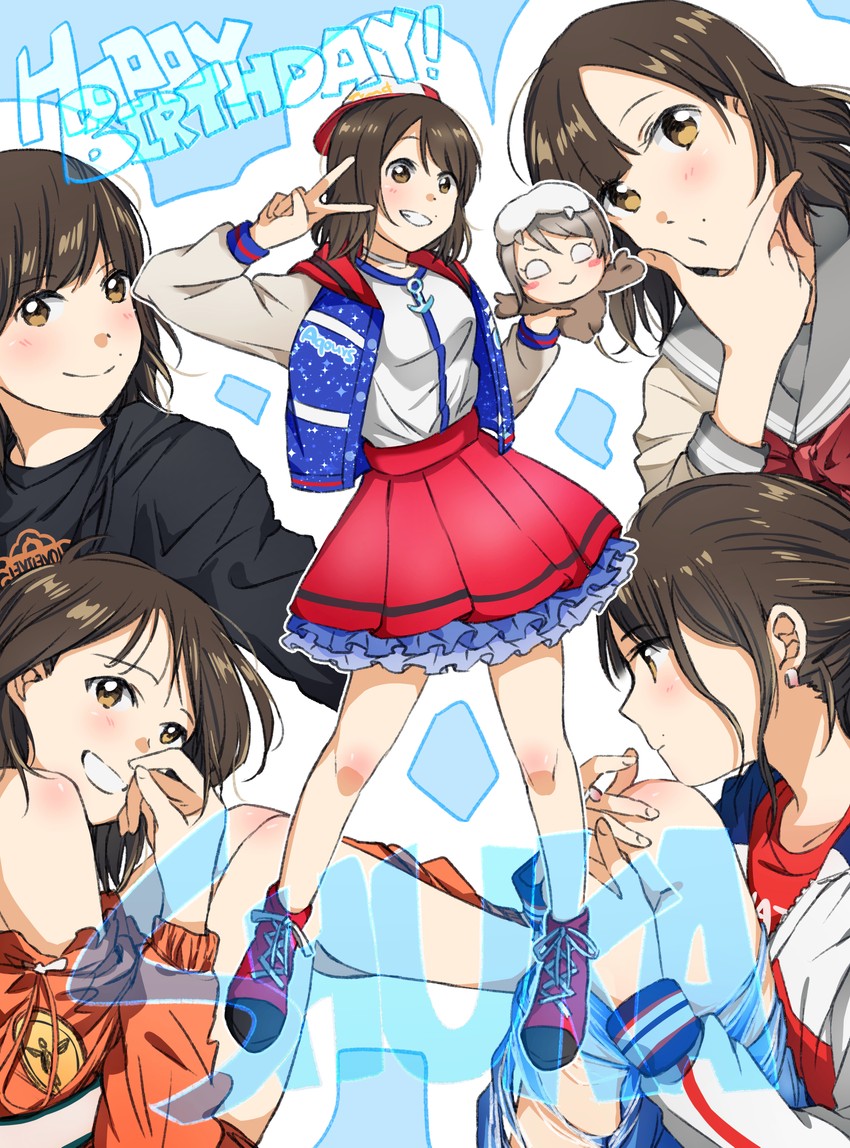 watanabe you, saitou shuka, and uchicchii (love live! and 1 more) drawn by yuchi_(salmon-1000)