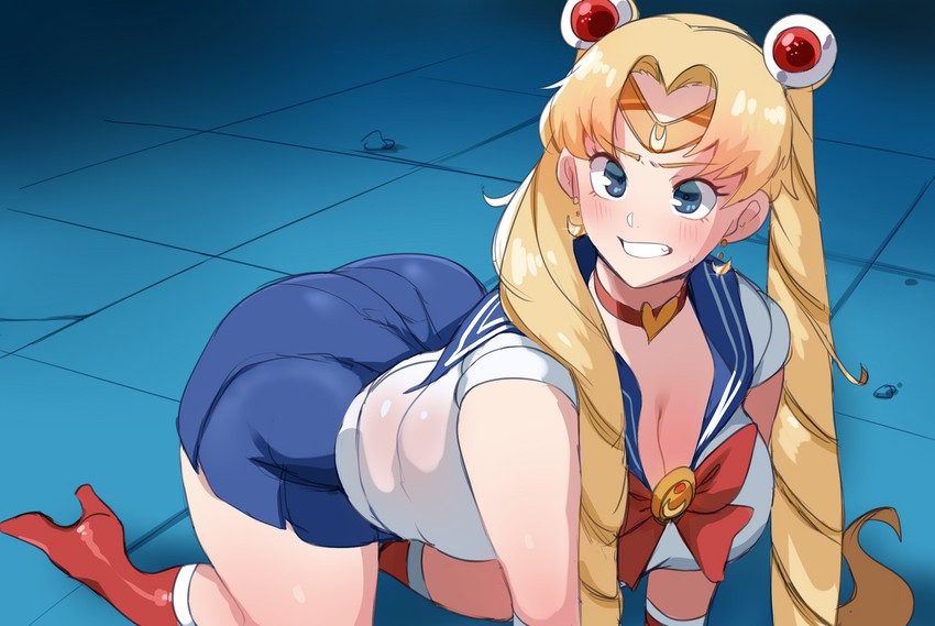 tsukino usagi and sailor moon (bishoujo senshi sailor moon) drawn by 0lightsource