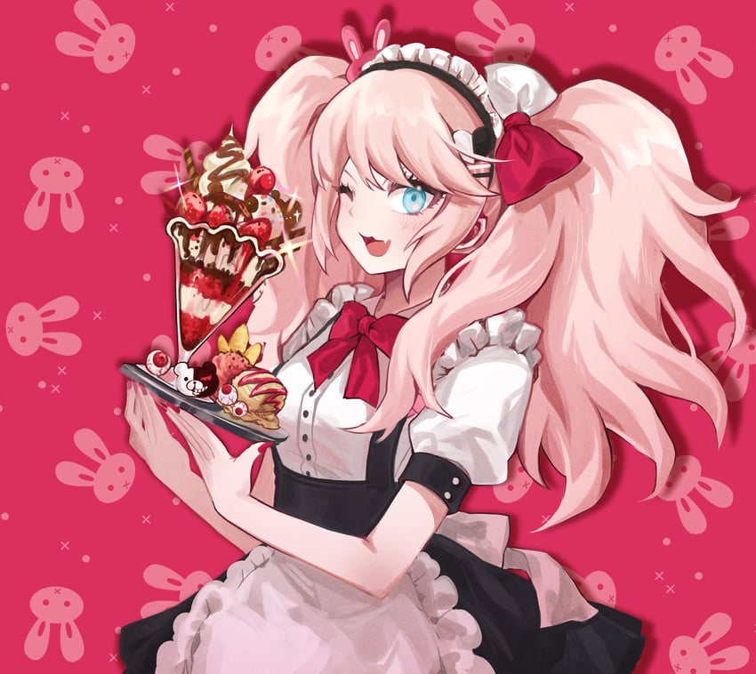 enoshima junko (danganronpa and 1 more) drawn by hy_(fjvlg)