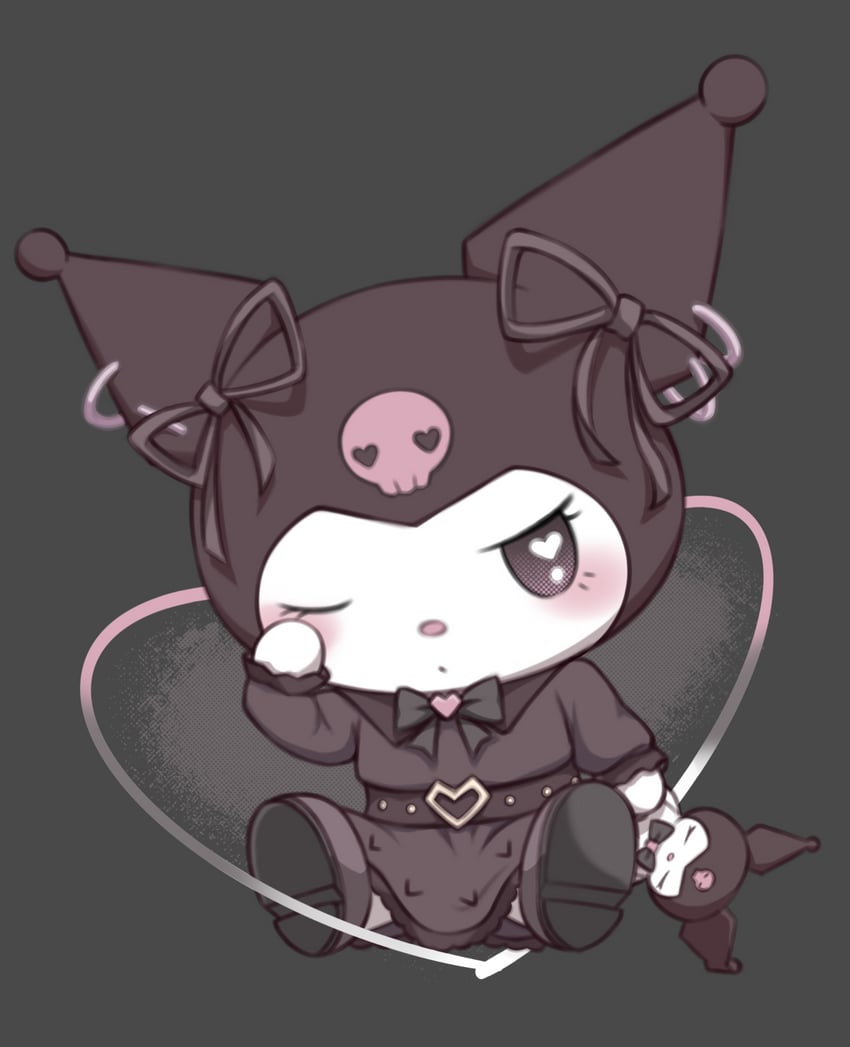kuromi (sanrio and 1 more) drawn by mooramango
