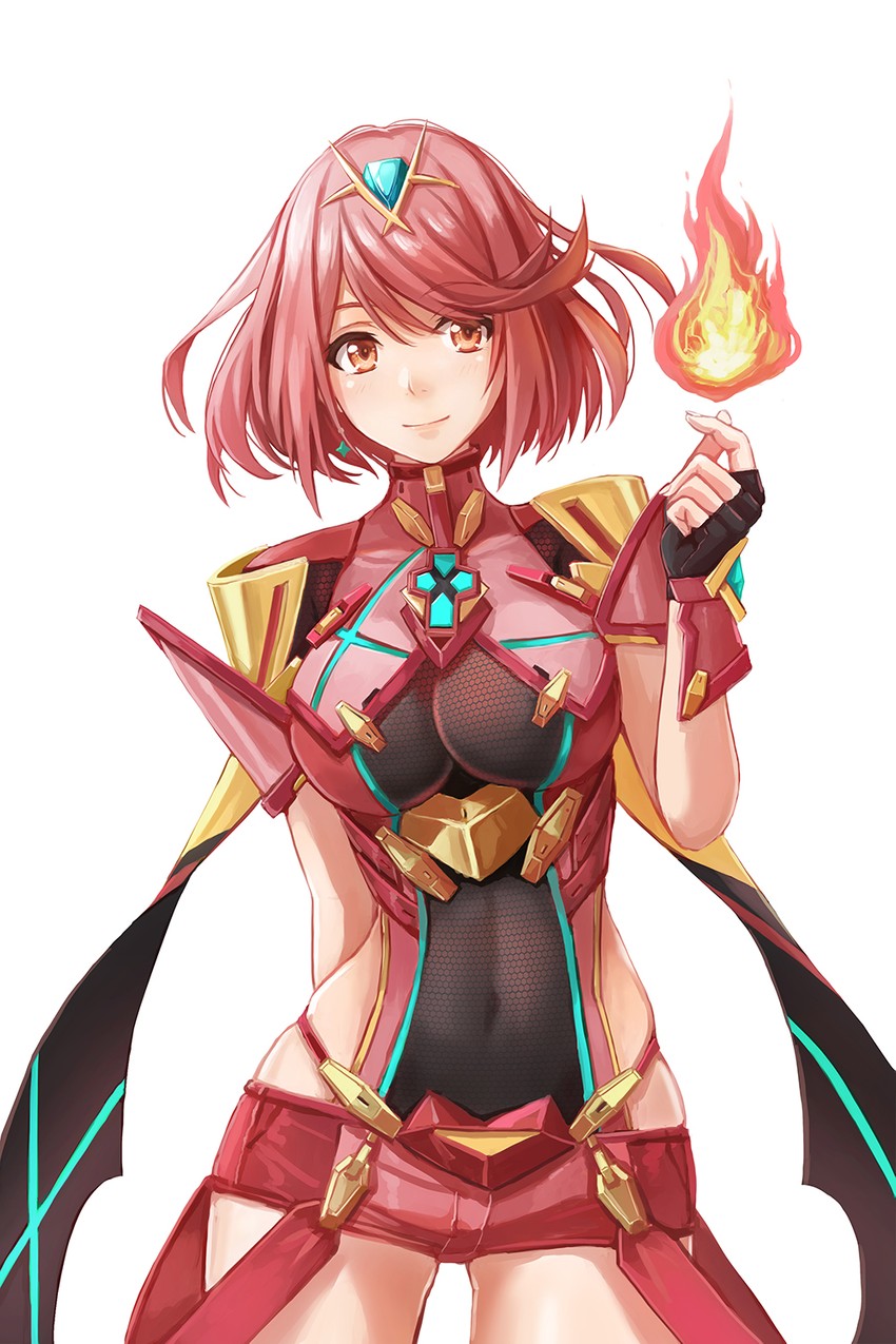 pyra (xenoblade chronicles and 1 more) drawn by redpoke