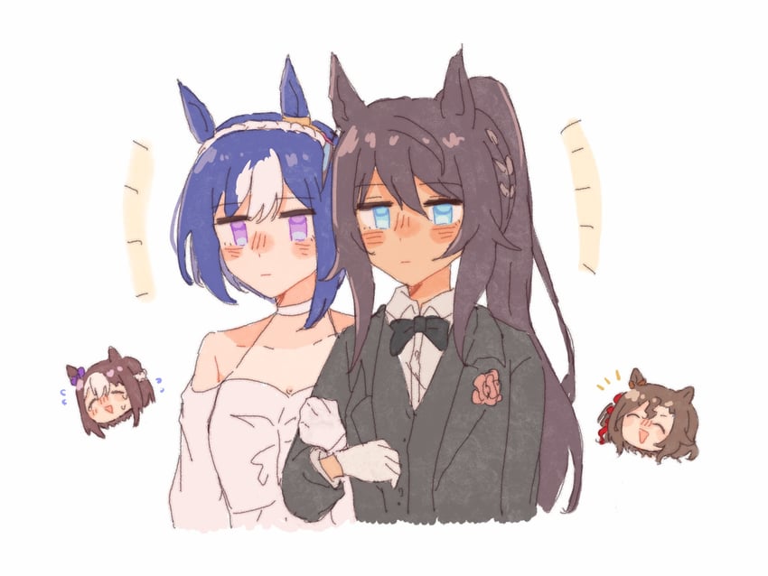 special week, symboli kris s, cesario, and tap dance city (umamusume) drawn by pikarin_0129