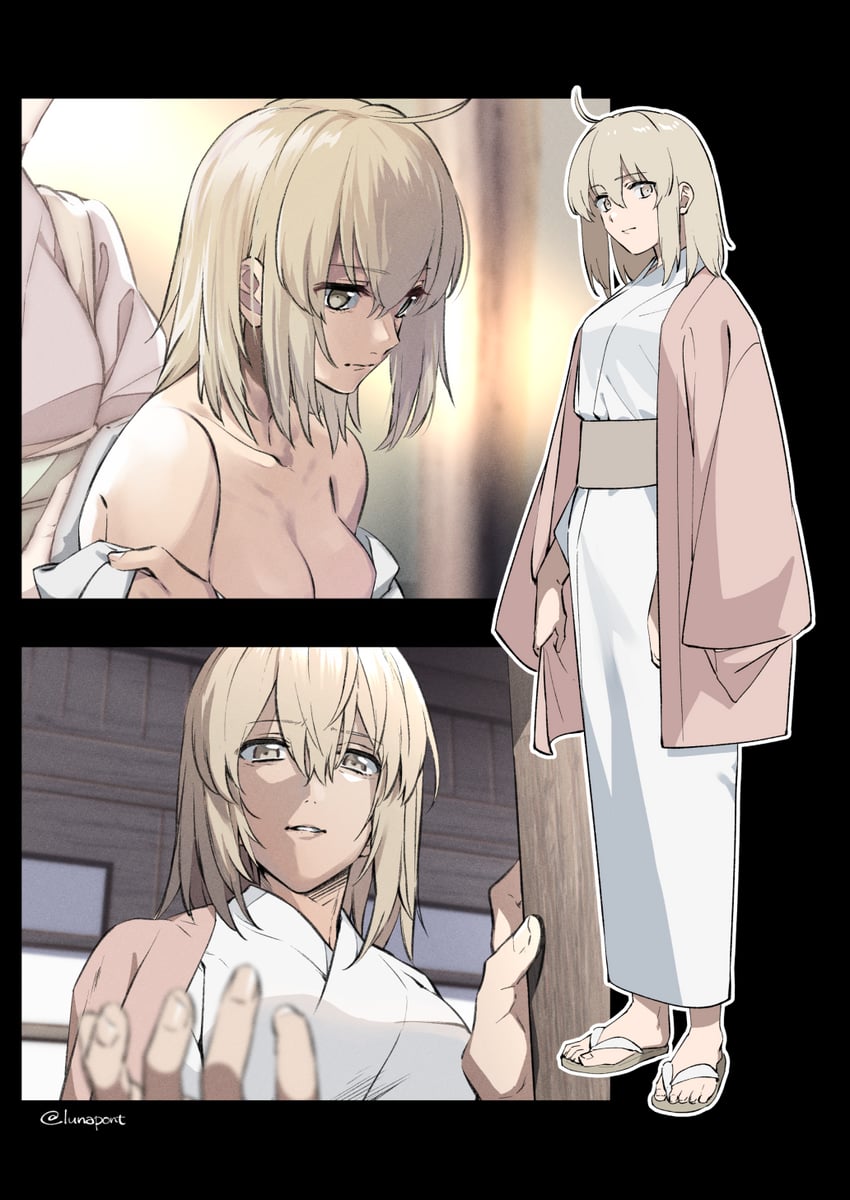 okita souji (fate and 1 more) drawn by lunapont