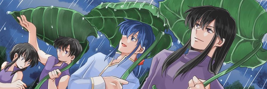 seliph, larcei, scathach, and shannan (fire emblem and 1 more) drawn by yakumo_(kuroyaku)