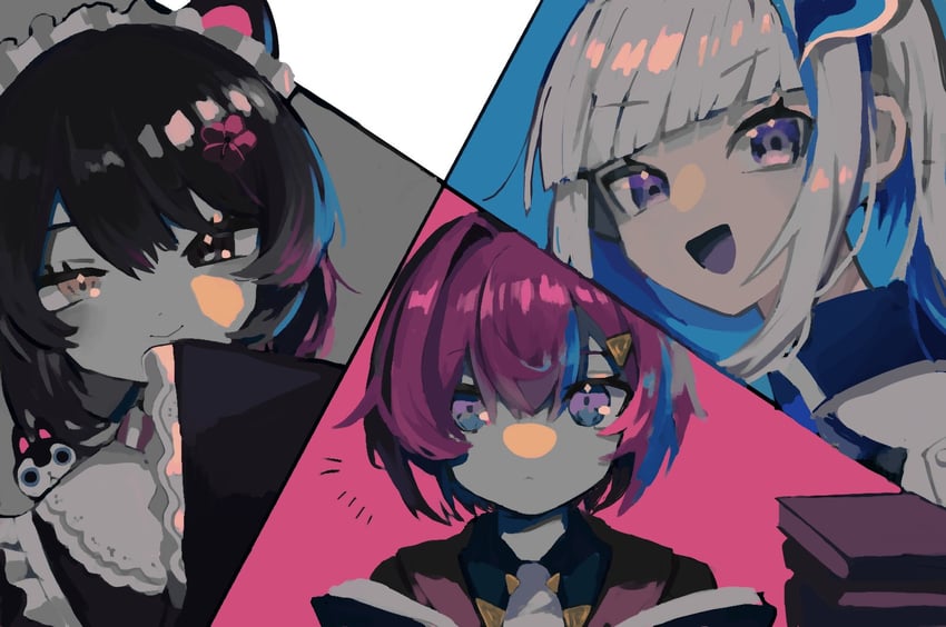 lize helesta, ange katrina, and inui toko (nijisanji) drawn by gyakutanchi1