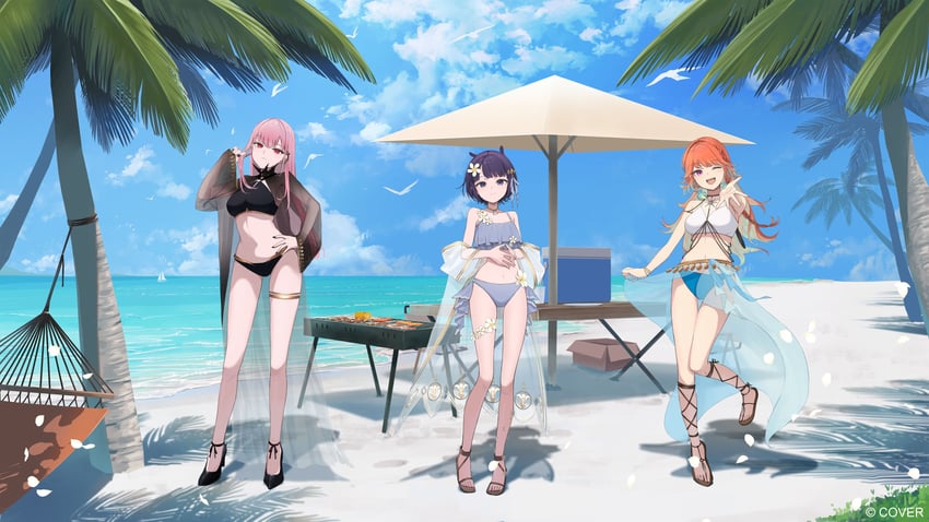 mori calliope, ninomae ina'nis, and takanashi kiara (hololive and 1 more) drawn by ogura_tubuan