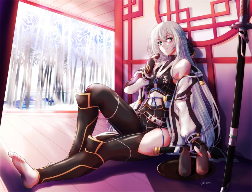 shizuna rem misurugi (eiyuu densetsu and 2 more) drawn by xiacheng_tatsuya