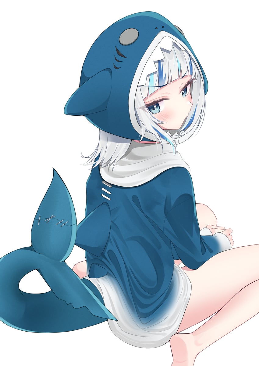 gawr gura (hololive and 1 more) drawn by kanna_hm33