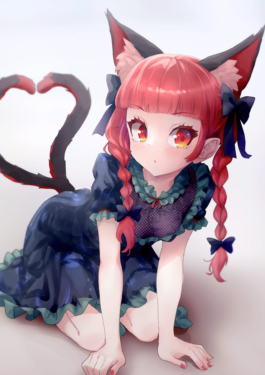 kaenbyou rin (touhou and 1 more) drawn by ikamagu