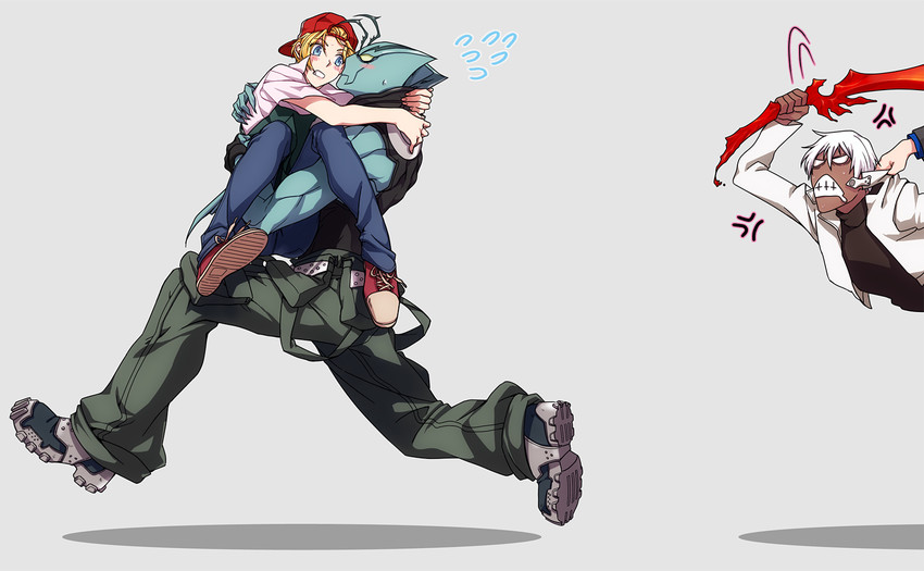zap renfro, zed o' brien, and vivian (kekkai sensen) drawn by gedoooo