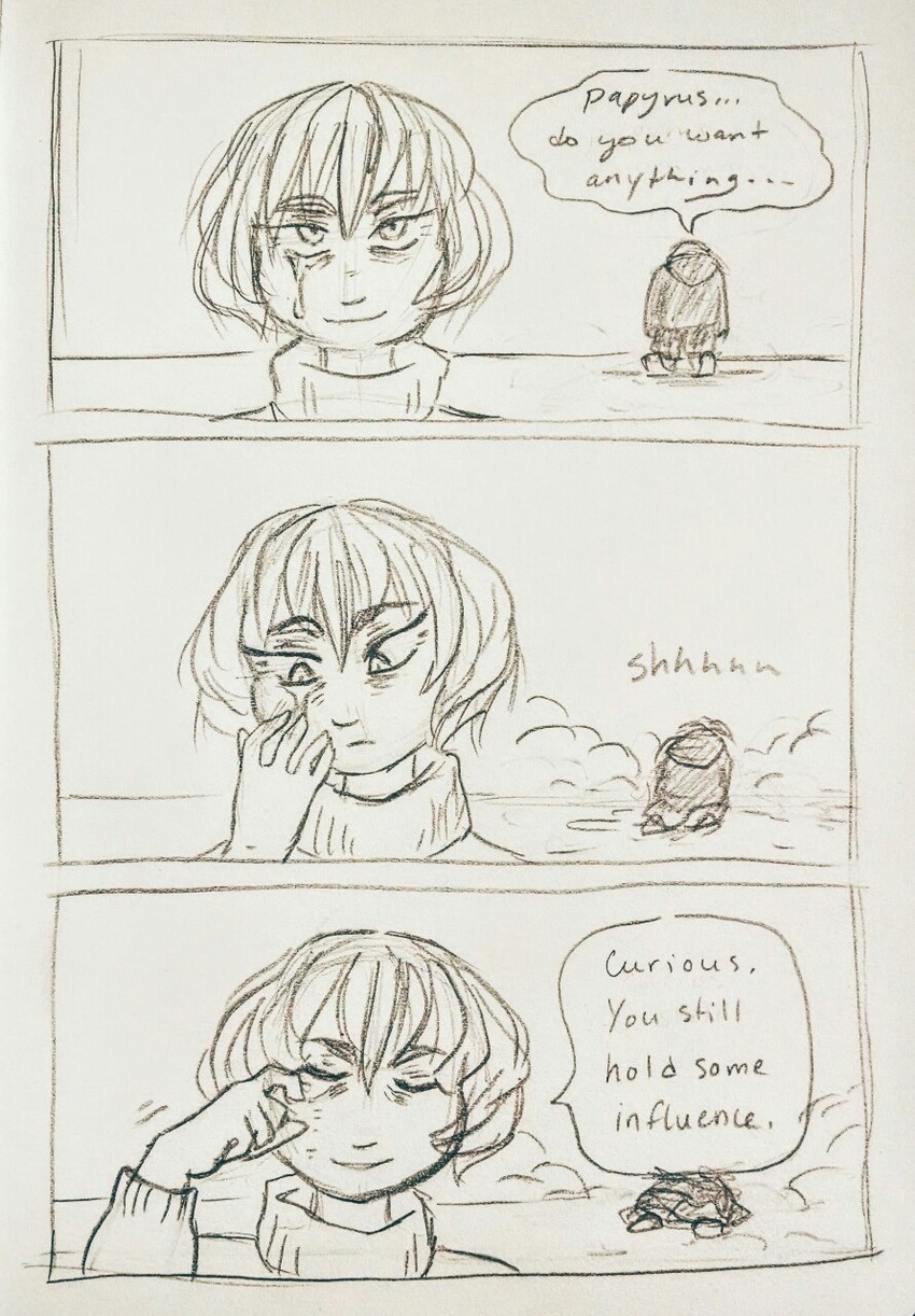 frisk, chara, and sans (undertale) drawn by peppermintbee