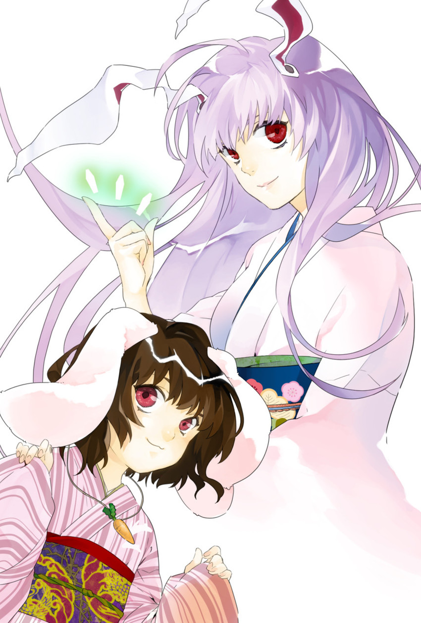 reisen udongein inaba and inaba tewi (touhou) drawn by ritz_(h322)