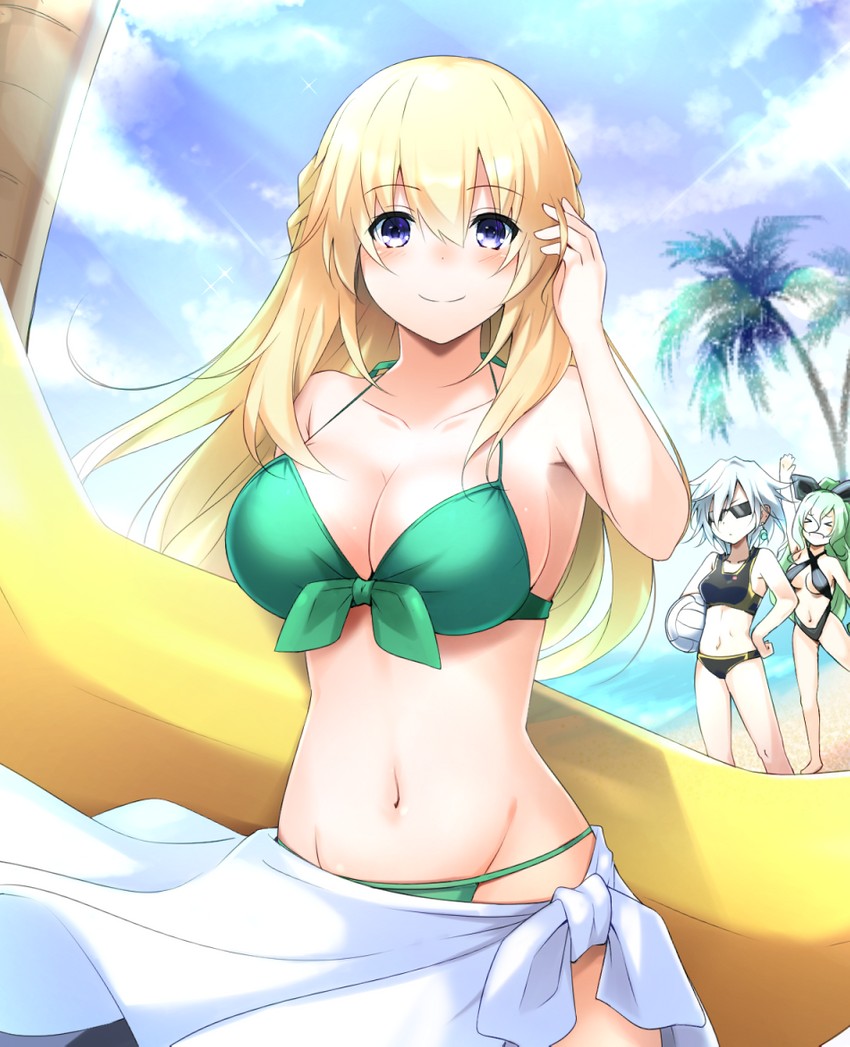 vert, hakozaki chika, and s-sha (neptune and 2 more) drawn by doria_(p_f_dolia)