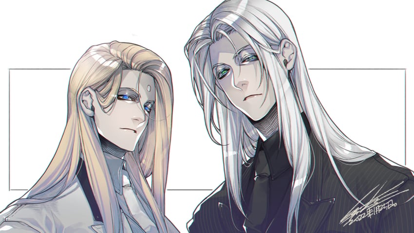 sephiroth and zenos yae galvus (final fantasy and 2 more) drawn by hiryuu_(kugelcruor)