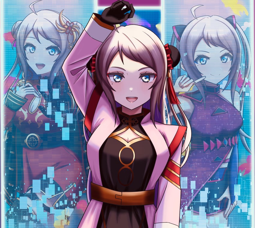 zhong lanzhu (love live! and 1 more) drawn by ame_(amedayo_njgk)