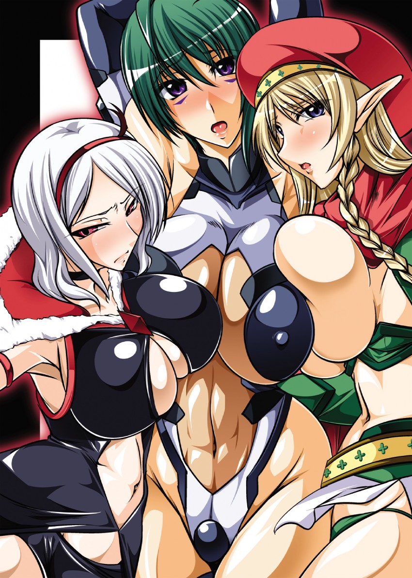 higashi setsuna, eas, alleyne, fighting master alleyne, and kannagi itsuki (precure and 3 more) drawn by kanten