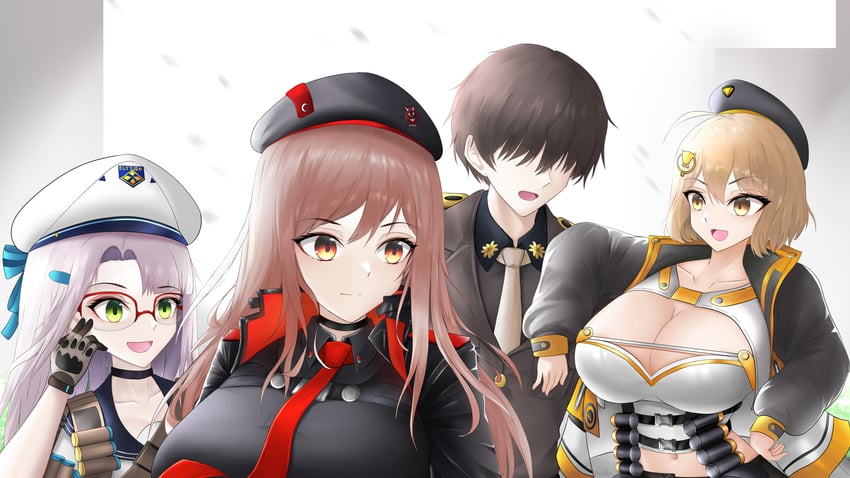 anis, rapi, commander, and neon (goddess of victory: nikke) drawn by micktv42