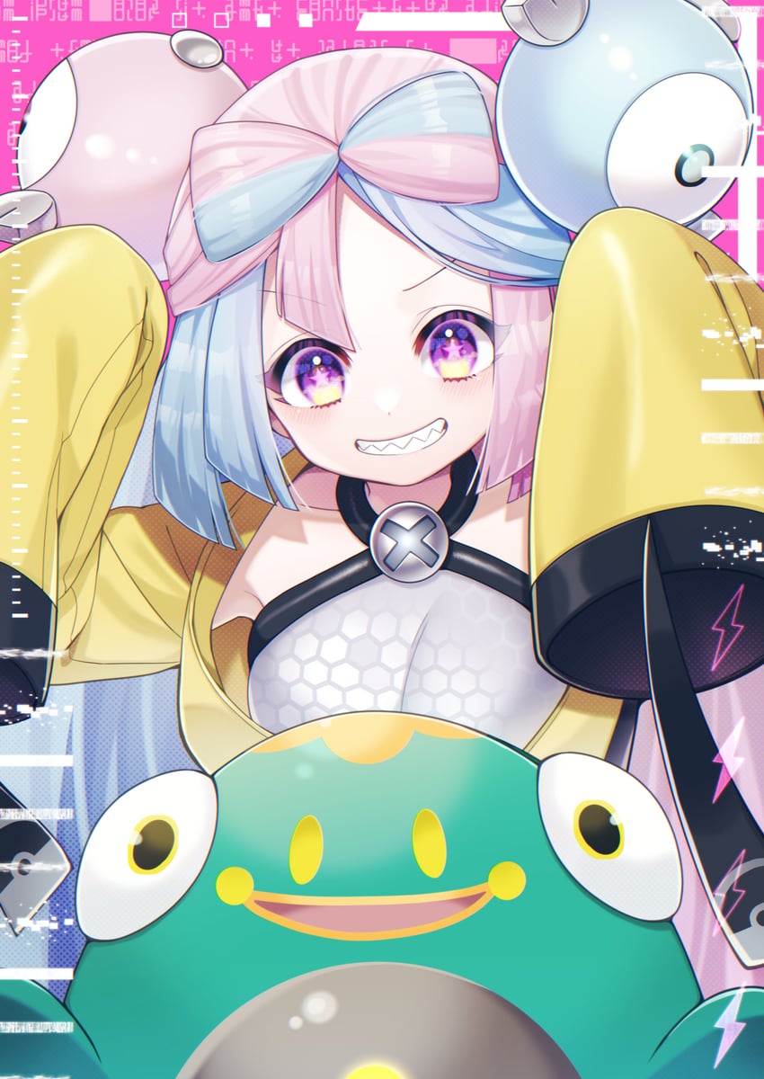 iono and bellibolt (pokemon and 1 more) drawn by amanatu-summer33