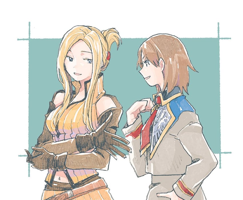 quistis trepe and xu (final fantasy and 1 more) drawn by michibata_65