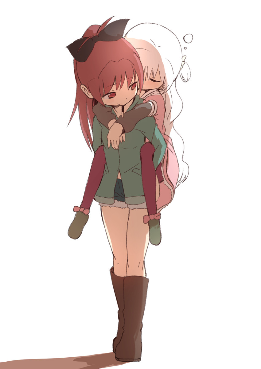 sakura kyoko and momoe nagisa (mahou shoujo madoka magica and 1 more) drawn by samidare_(hoshi)