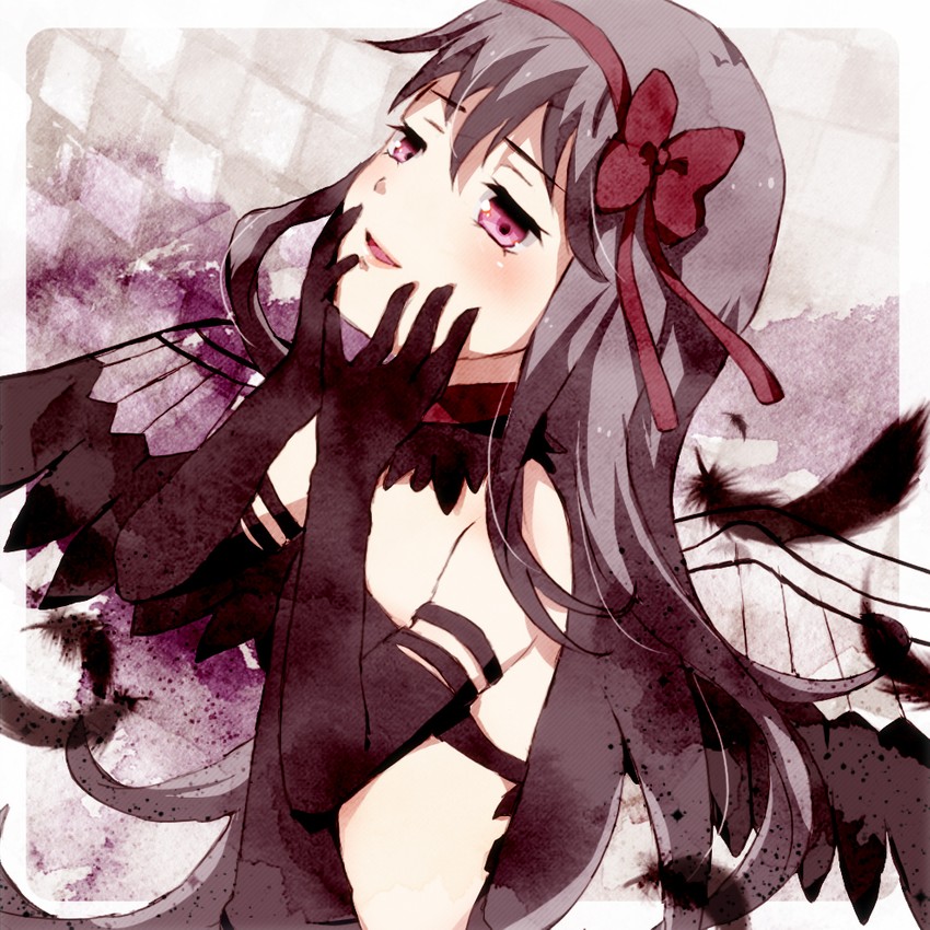 akemi homura and akuma homura (mahou shoujo madoka magica and 1 more) drawn by tottsuan