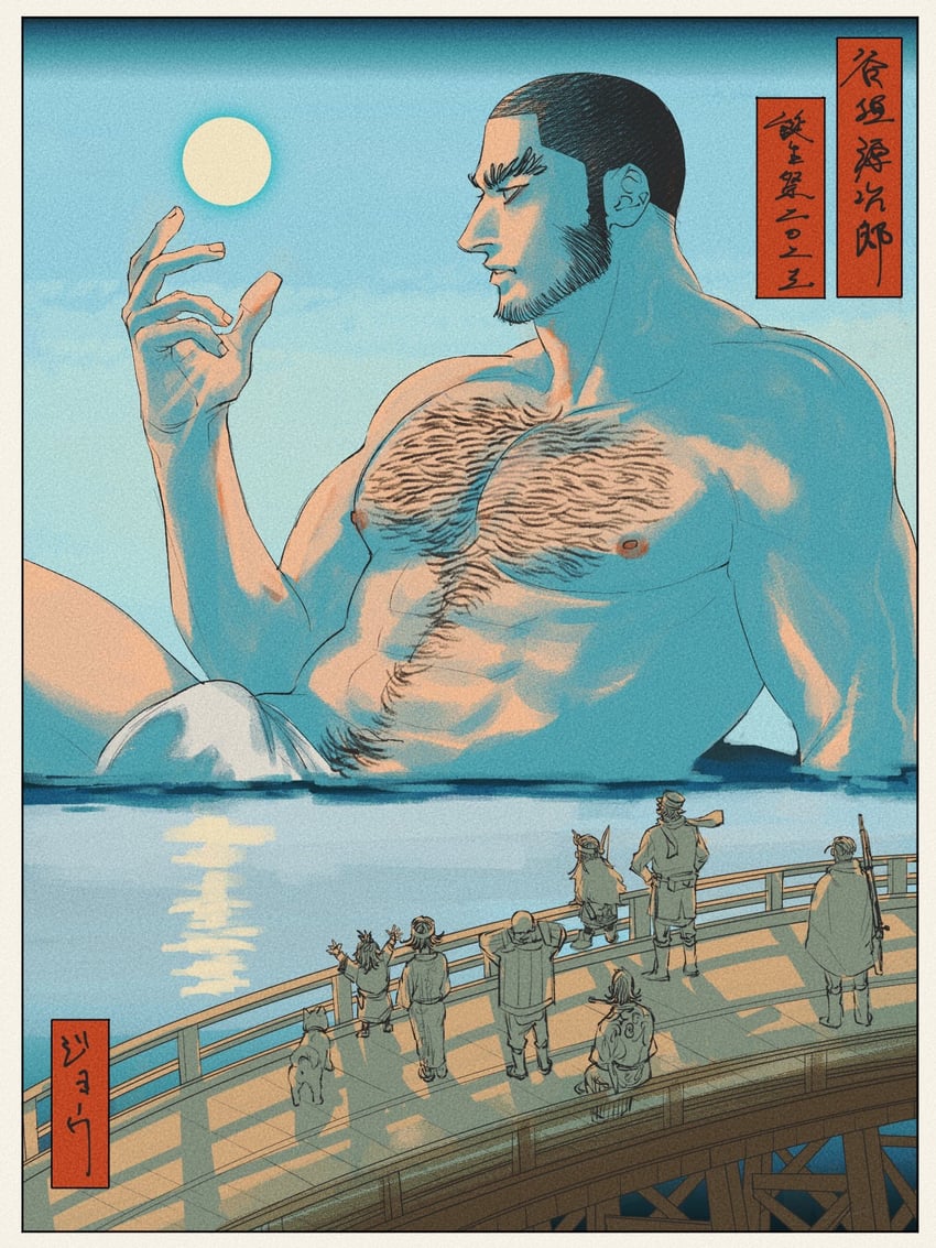 sugimoto saichi, ogata hyakunosuke, tanigaki genjirou, asirpa, shiraishi yoshitake, and 4 more (golden kamuy) drawn by jo_tuesday19