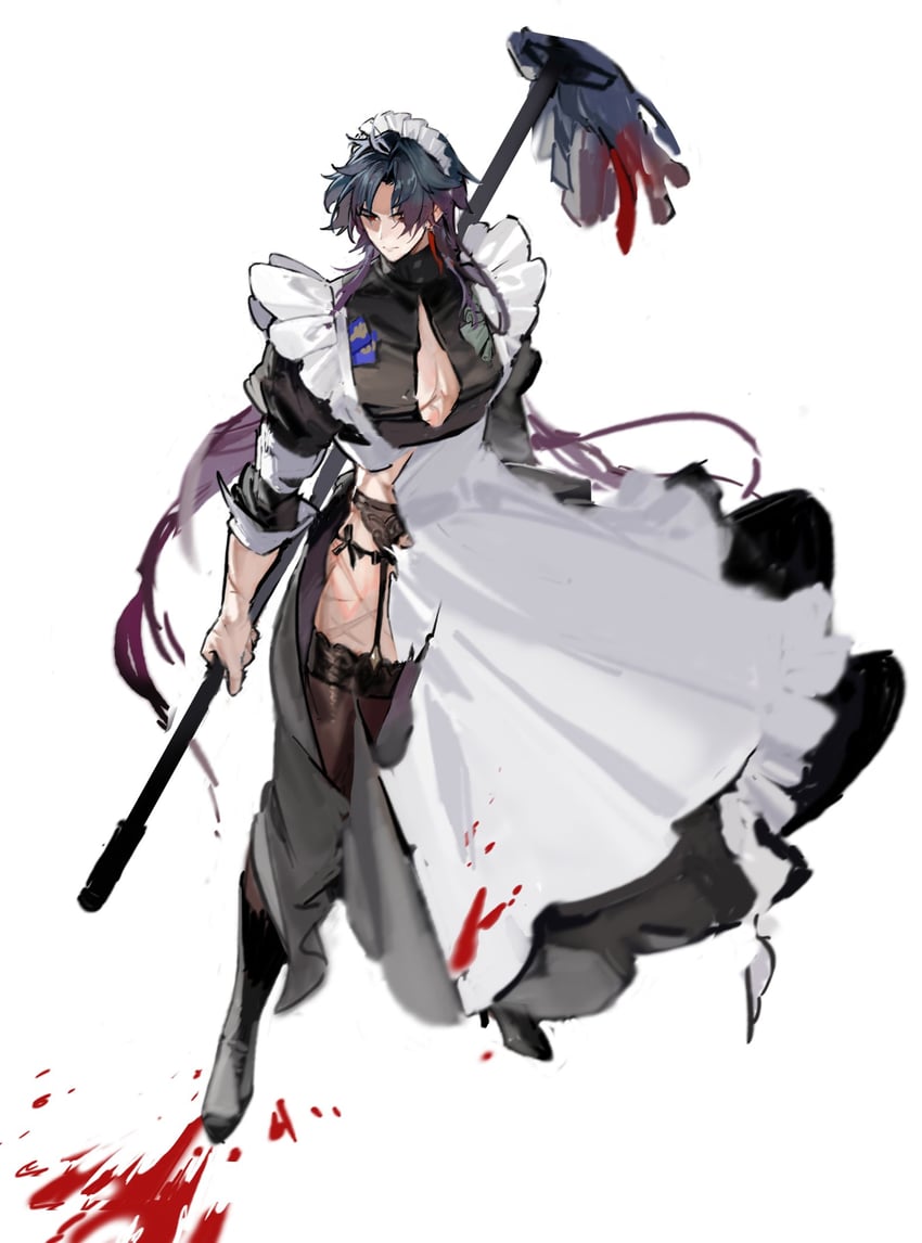 blade (honkai and 1 more) drawn by saber_beam