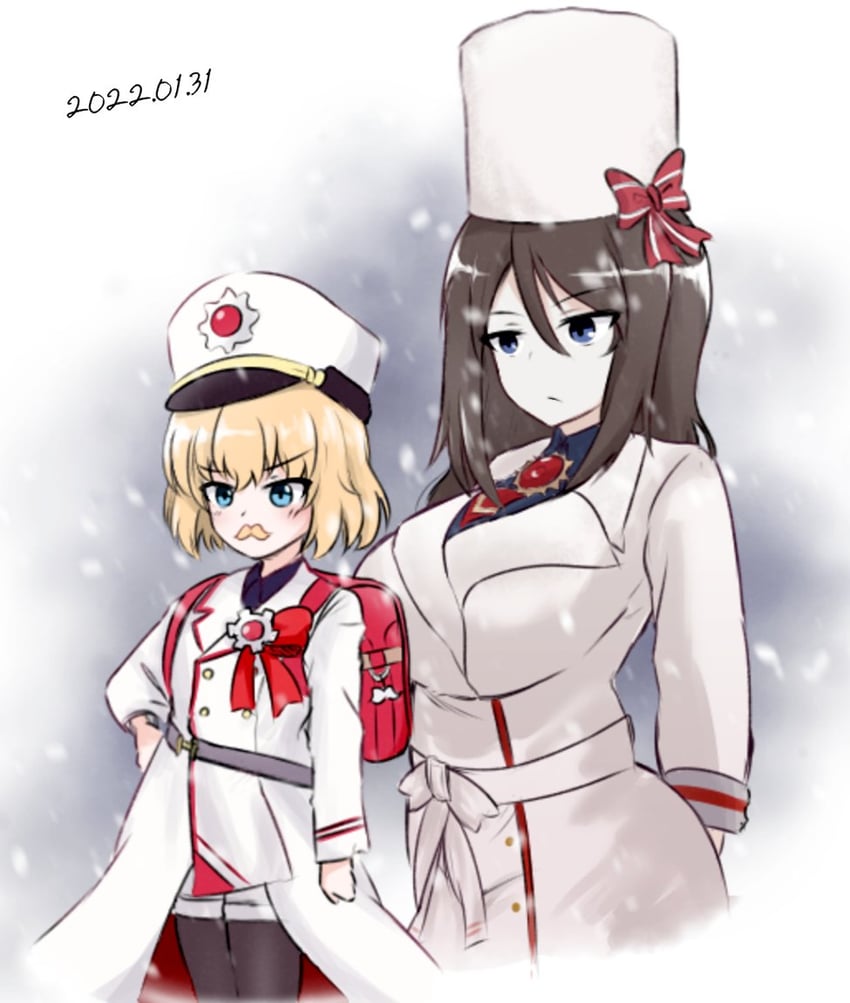 katyusha, nonna, cherino, and tomoe (blue archive and 1 more) drawn by amogan