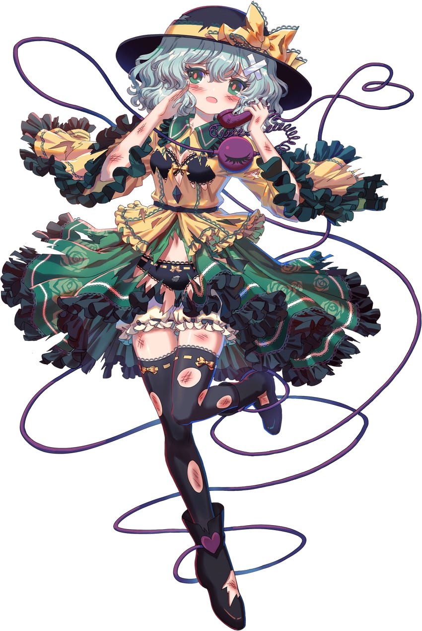 komeiji koishi (touhou and 1 more) drawn by kumio