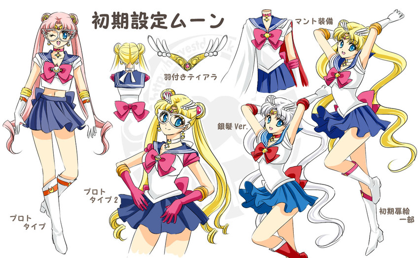 tsukino usagi and sailor moon (bishoujo senshi sailor moon) drawn by shirataki_kaiseki