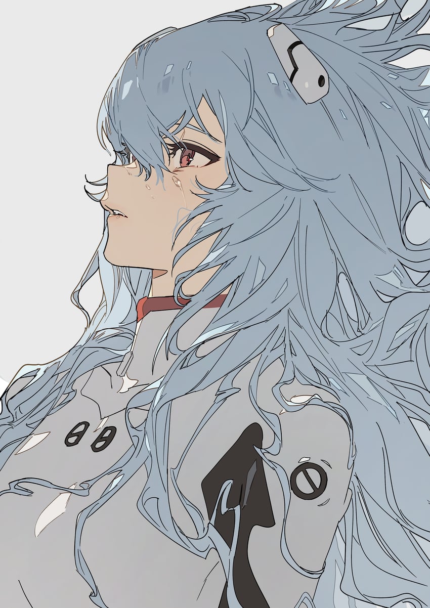 ayanami rei (neon genesis evangelion and 2 more) drawn by zhibuji_loom