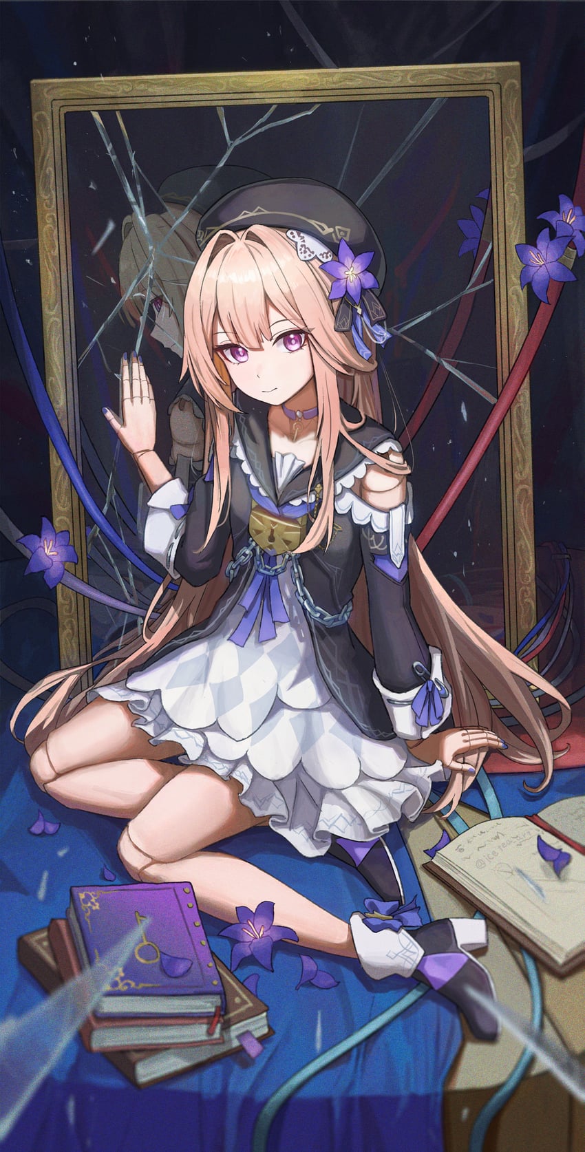 herta (honkai and 1 more) drawn by icetea_art