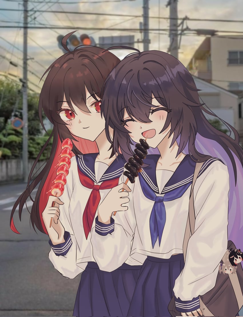 bronya zaychik, seele vollerei, and seele (honkai and 1 more) drawn by kyupya242964
