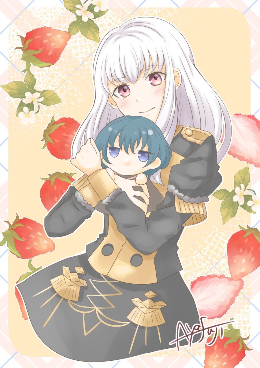 male byleth and lysithea von ordelia (fire emblem and 1 more) drawn by ayafujipink
