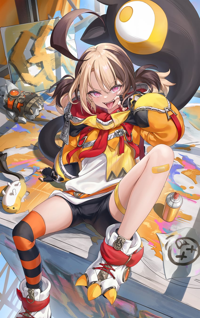 gigi murin and grem (hololive and 1 more) drawn by aoi_13