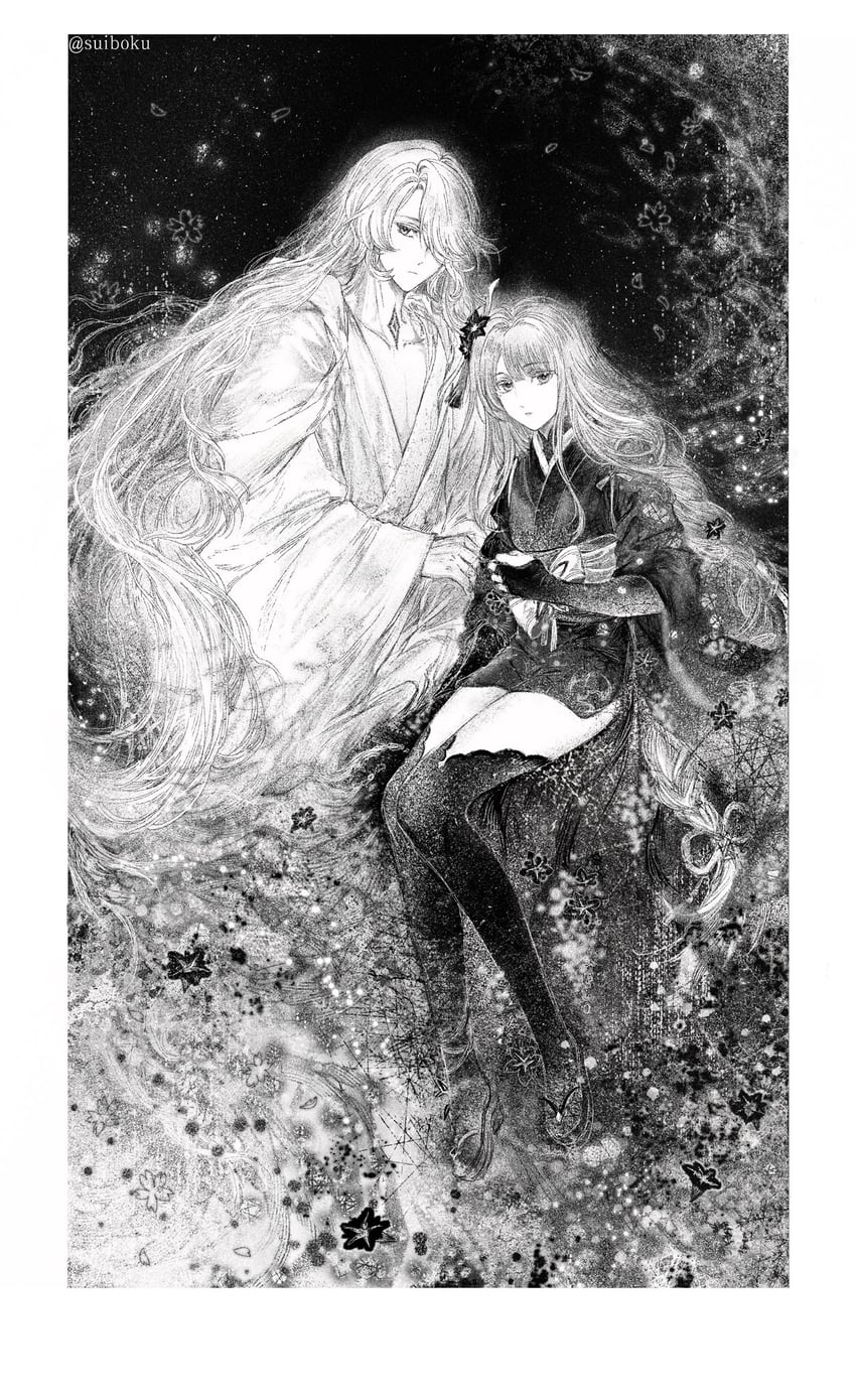 raiden shogun and orobashi (genshin impact) drawn by drosaxx and mojihuaran