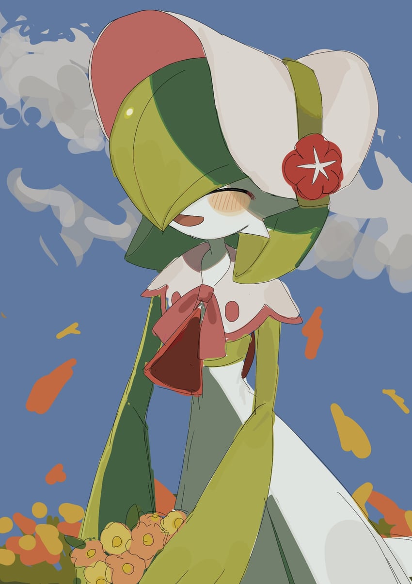 gardevoir (pokemon and 1 more) drawn by shicha_(yagu)