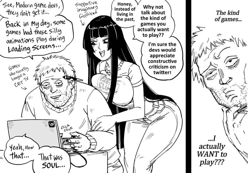 hime cut wife (original and 1 more) drawn by bb_(baalbuddy)