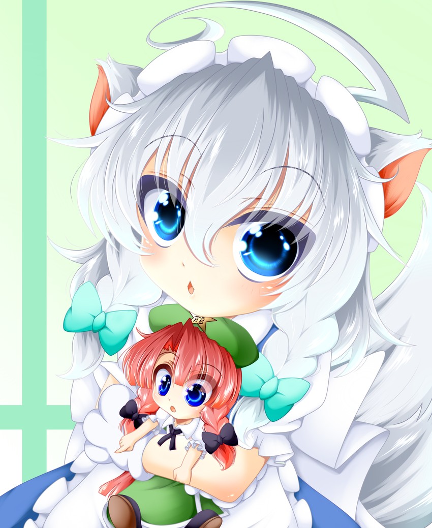 izayoi sakuya, hong meiling, and inu sakuya (touhou) drawn by muumuu_(sirufuruteienn)
