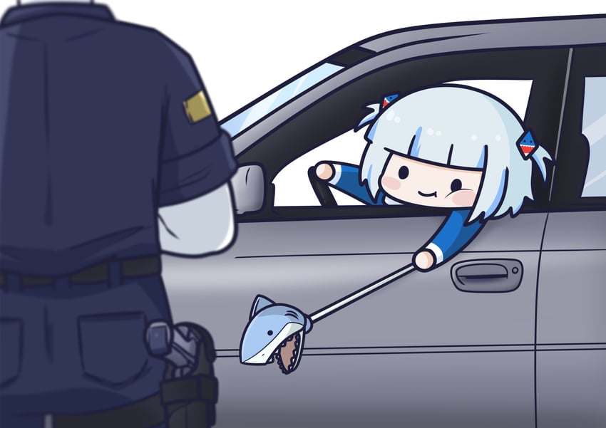 gawr gura and smol gura (hololive and 1 more) drawn by phdpigeon
