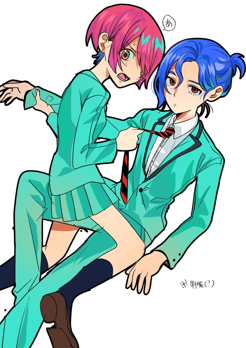 amate yuzuriha and shuji ito (gundam and 1 more) drawn by turumiya_s