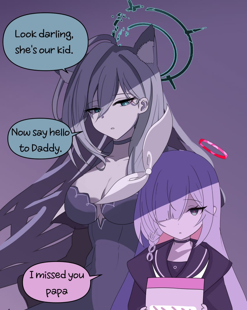 shiroko, plana, and shiroko terror (blue archive) drawn by skyrain315