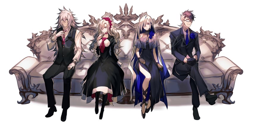 brynhild, siegfried, sigurd, and kriemhild (fate and 1 more) drawn by kashia