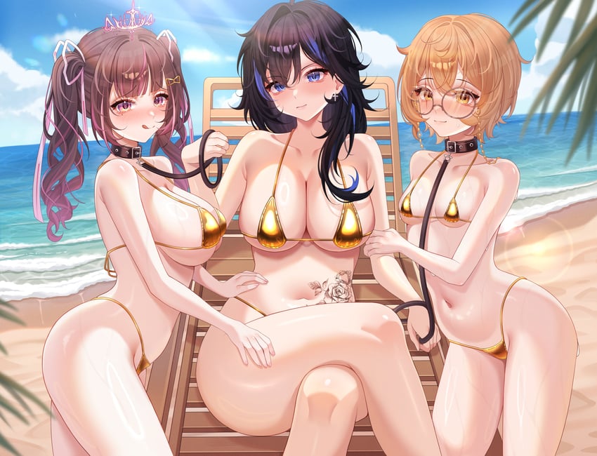 himemiya rie, ayase yuu, and clio aite (phase connect) drawn by sinonamon